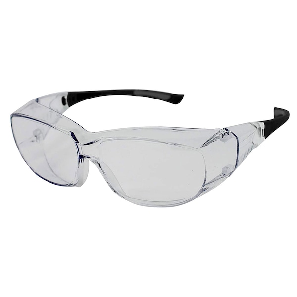 PrimeX Gray Lens Black Temple,Anti-Scratch Anti Fog Safety Glasses